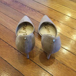 Sam Edelman Jaina Suede Cream Pumps
